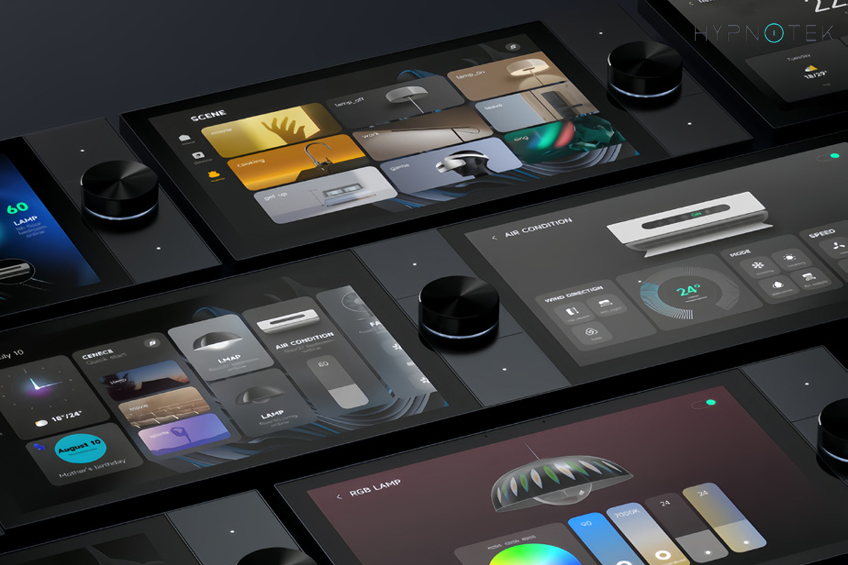 Touchscreen smart panel interface