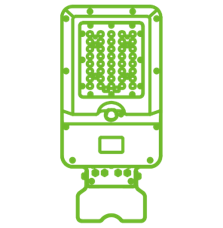 LED solar flood light